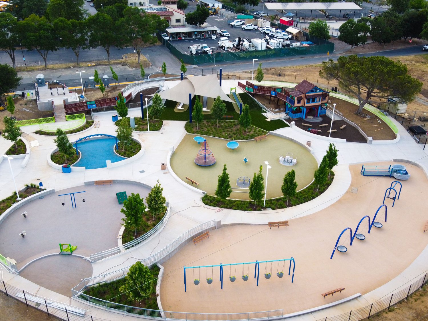 The Magical Bridge Playground in Morgan Hill: A visionary space welcoming individuals of all abilities.